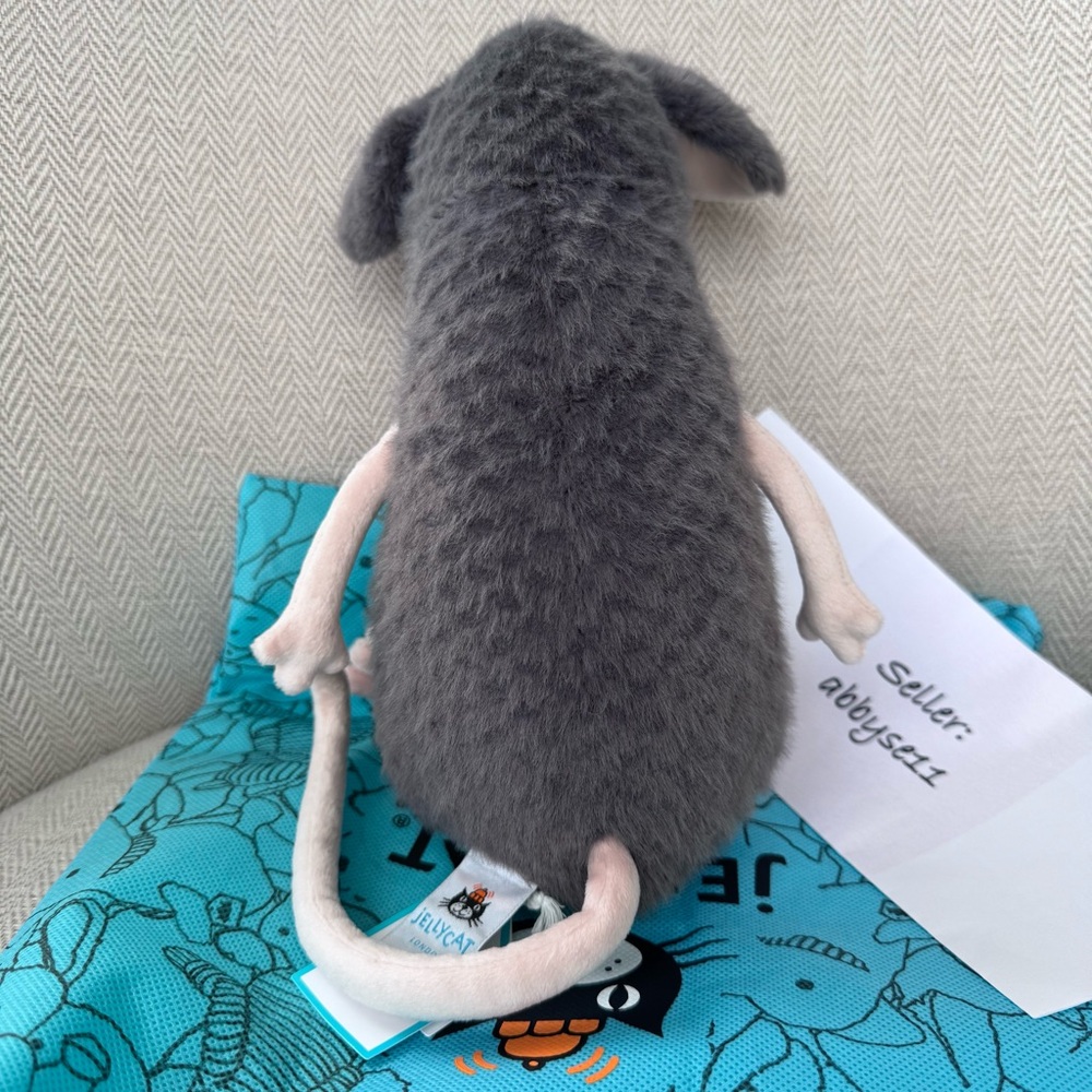 Jellycat Lachlan Sad Rat - Authentic - Brand New With Tags - Fast Ship - Picture 4 of 5